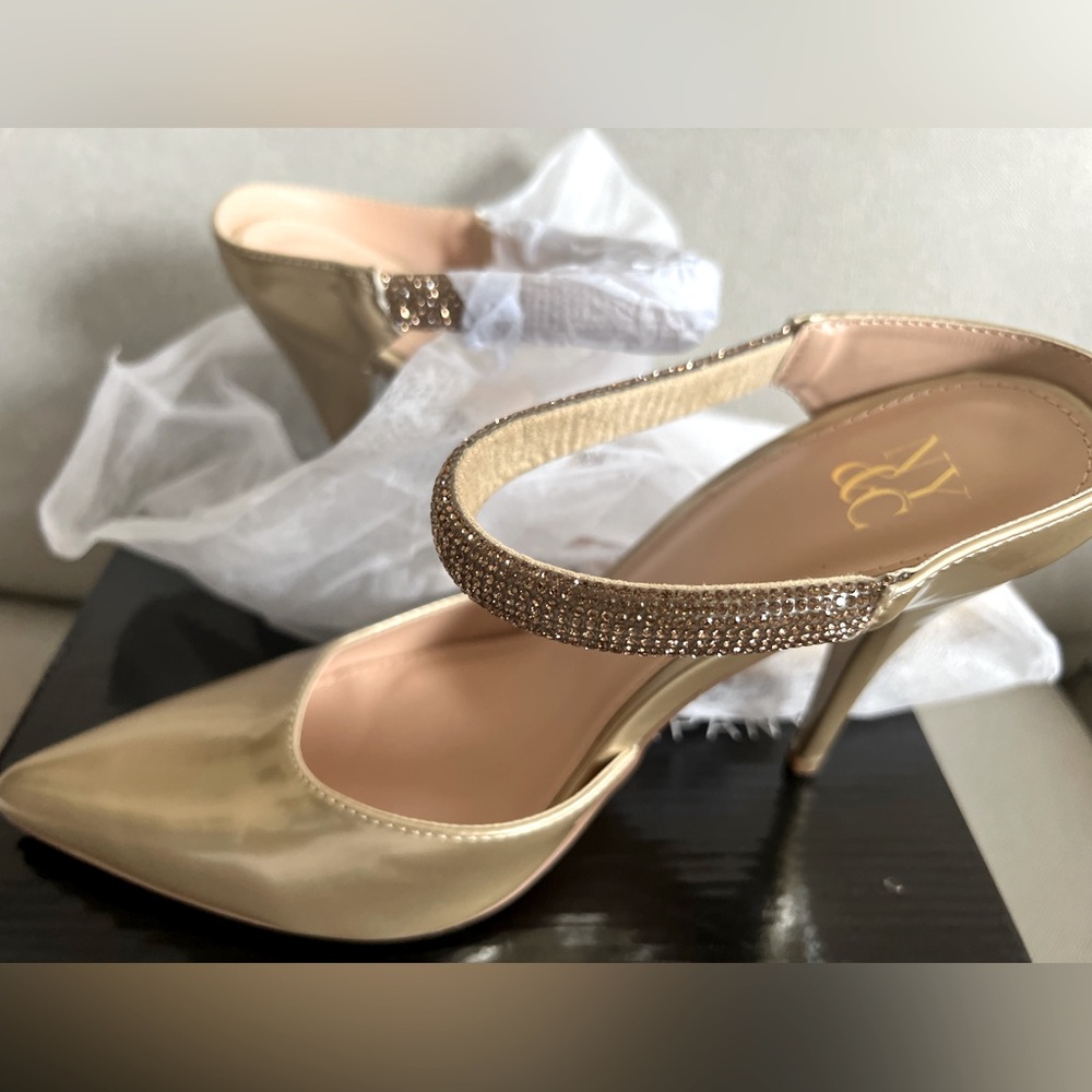 NY&CO Rhinestone Mule Pump